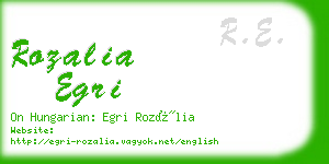 rozalia egri business card